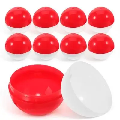 

50pcs Twisting Plastic Balls Refillable Empty Storage Containers Decorative Candy Boxes Party Favors Fillable Easter Eggs