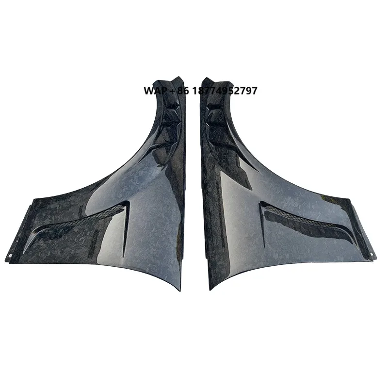 

Customized Black Body Kit Car Front Side Forged Carbon Fiber Fenders for C-Class W204 C63 2012