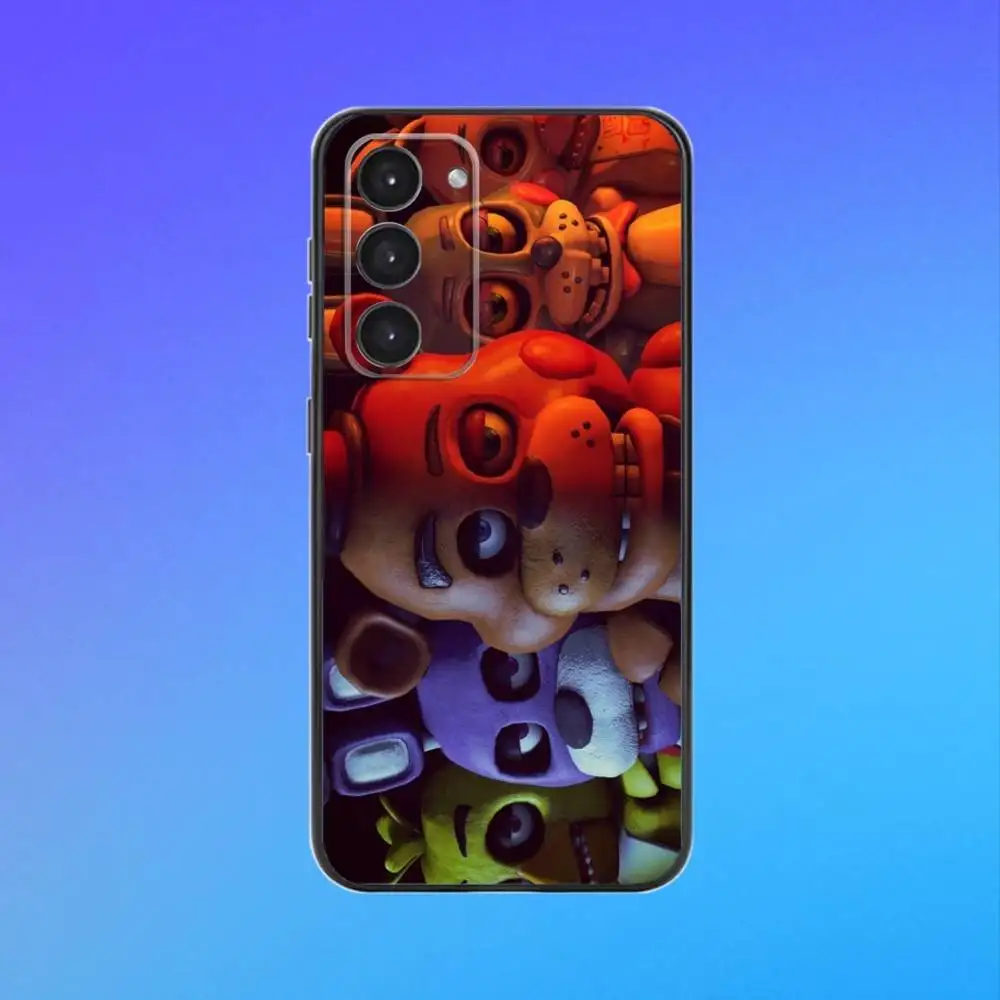 Funda de teléfono Five-Nights-At-Freddys F-Fnaf para Samsung Galaxy A73,A72,A71,A70,A53,A52,A51,otros cubierta negra suave