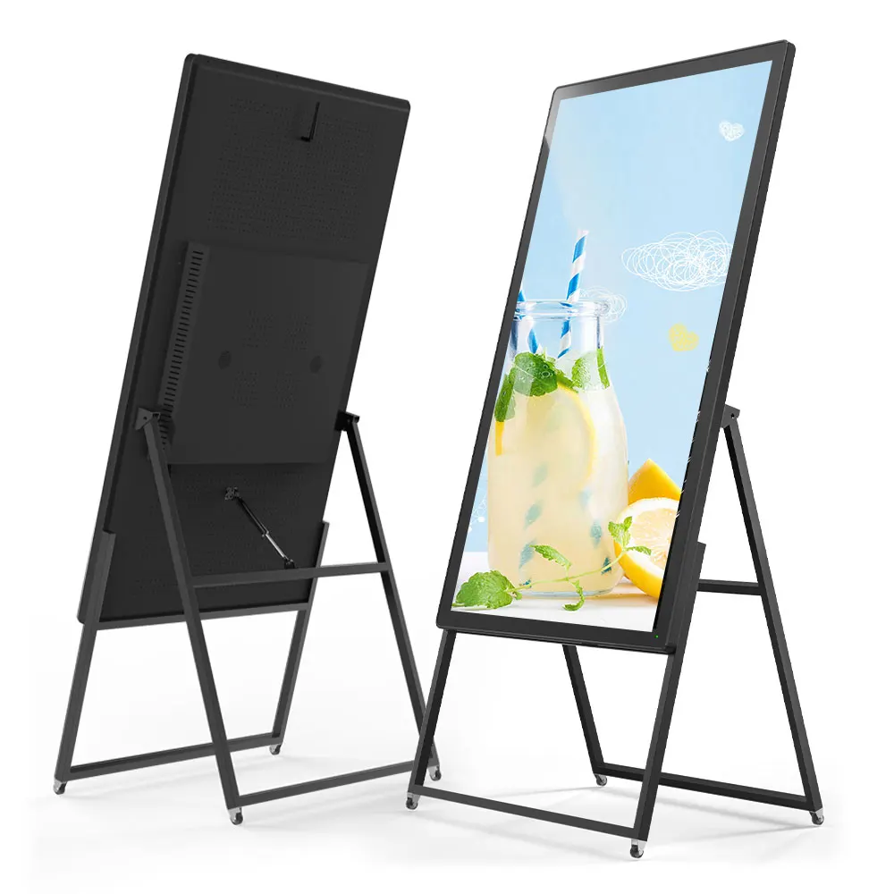 

Indoor commercial signage Android board LCD advertising screen Portable digital poster Battery powered digital display