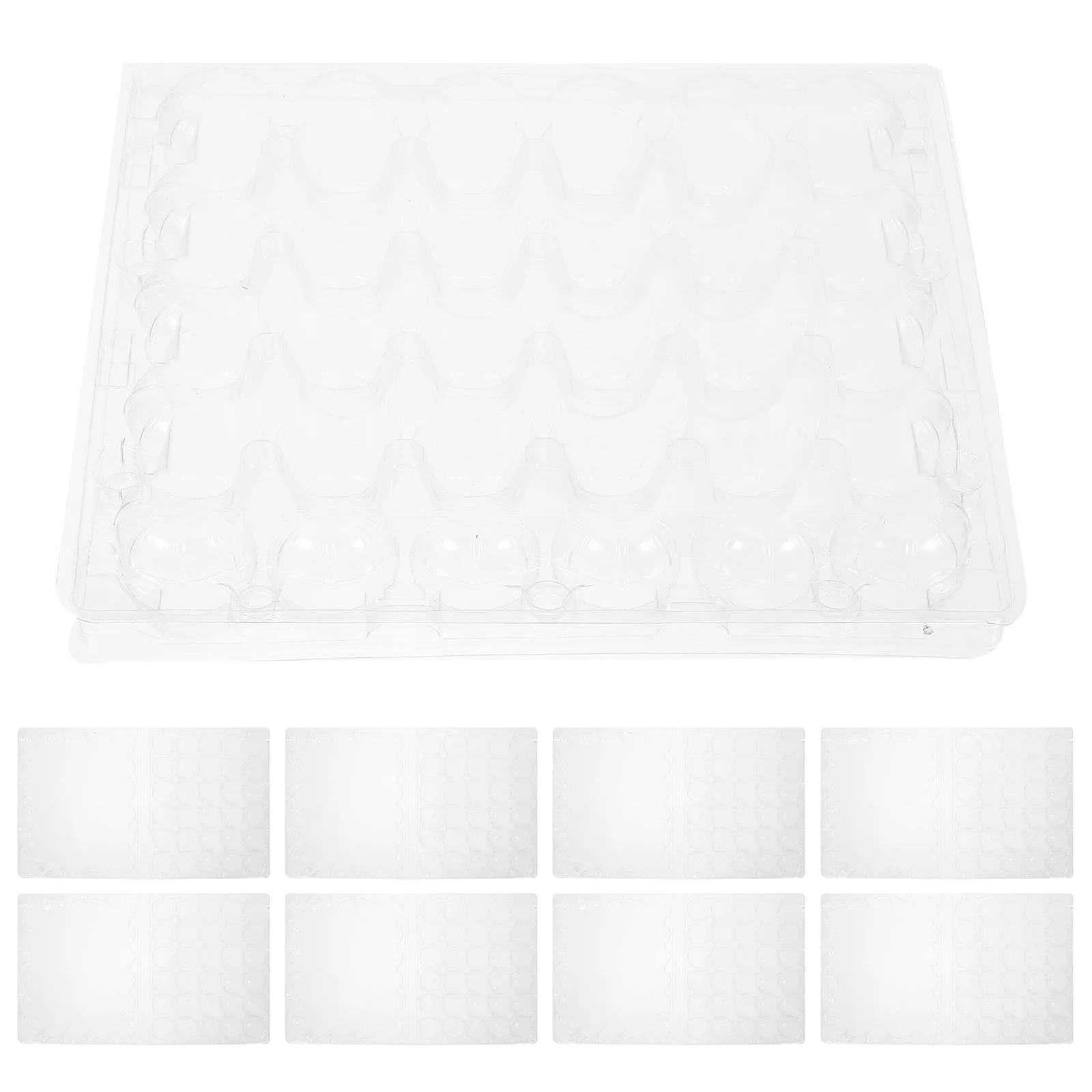 

25Pcs Reusable Quail Egg Packaging Boxes Clear Plastic Egg Cartons Storage Holder Kitchen Refrigerator Cabinet