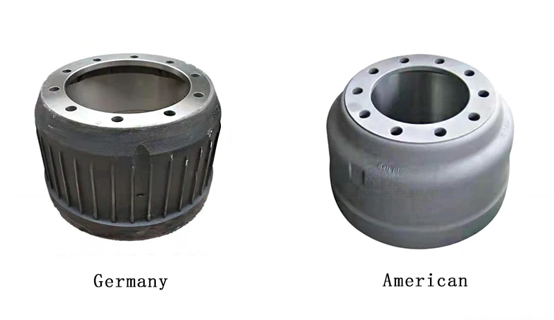 Factory direct store semi trailer parts brake drums assembly truck