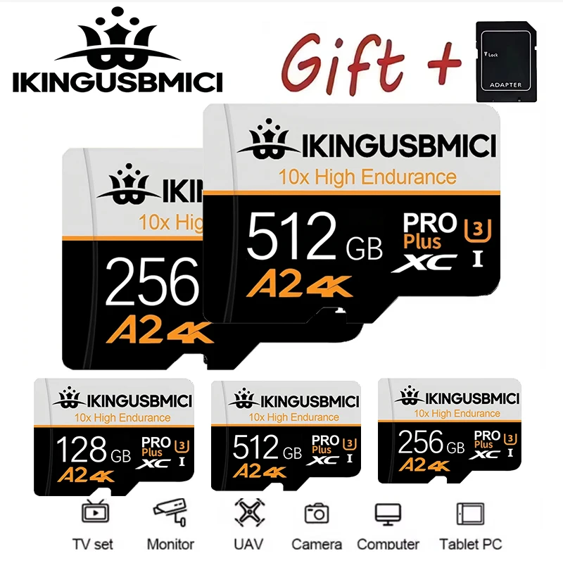 

Compact Memory Card Micro SD Card TF Cards SD Cards 64GB 128GB 256GB 512GB High Endurance A1 for Dash Cam Driving Recorder