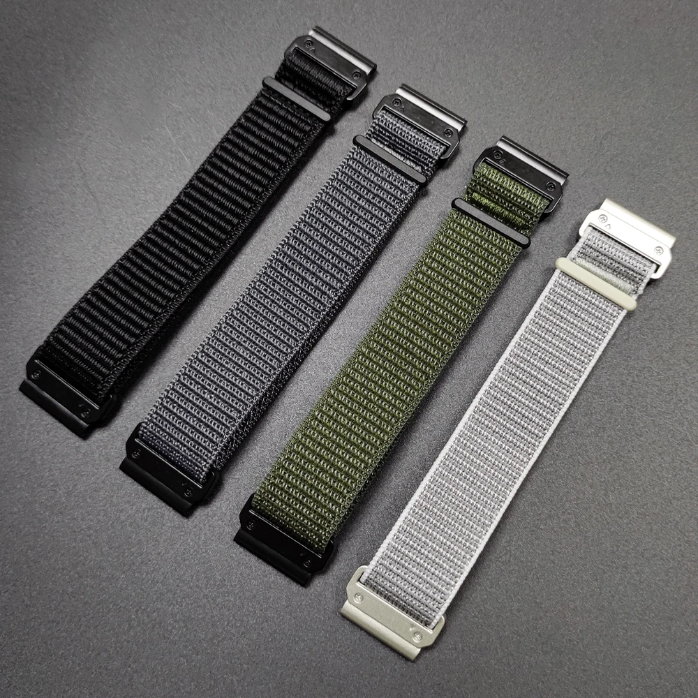 22mm 26mm Nylon Quick Fit Strap for Garmin Fenix 8 8Pro E 7X 7 Pro Fenix 6X 6 5X Tactix 8 Enduro 3 Forerunner 970 965 Loop Band