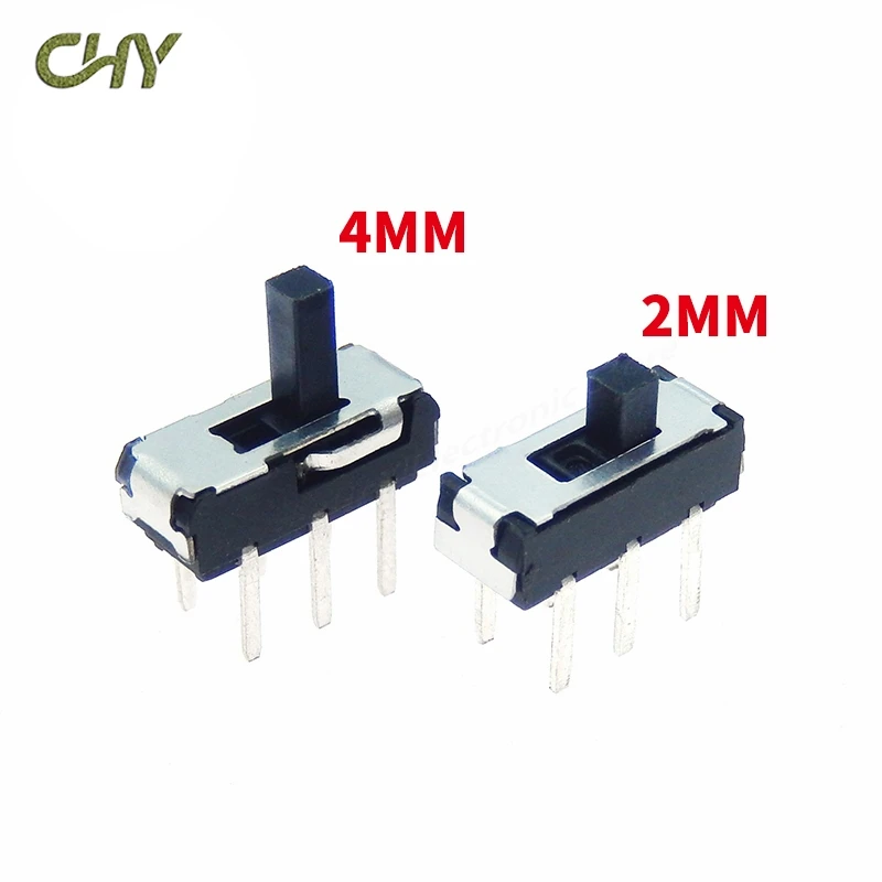 10/50/200Pcs MSS22D18 Mini Miniature SMD SMT DIP Toggle Slide Switch 2P2T 6Pin Handle High 2MM 4MM For DVD Switch 3PIN 6PIN 8PIN