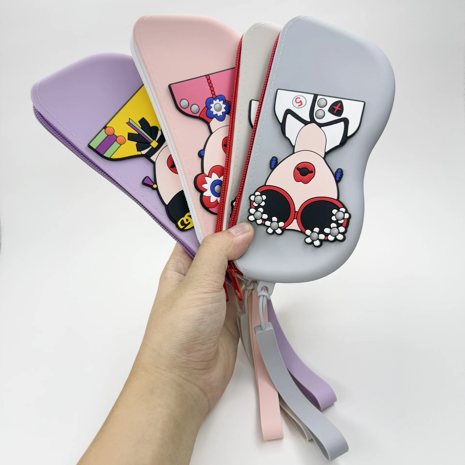 Eyewear Storage Bag Cute Silicone Glasses Bag Eyewear Pouch Shock-Absorbing Sunglasses Holder For Gift Outdoor Activities