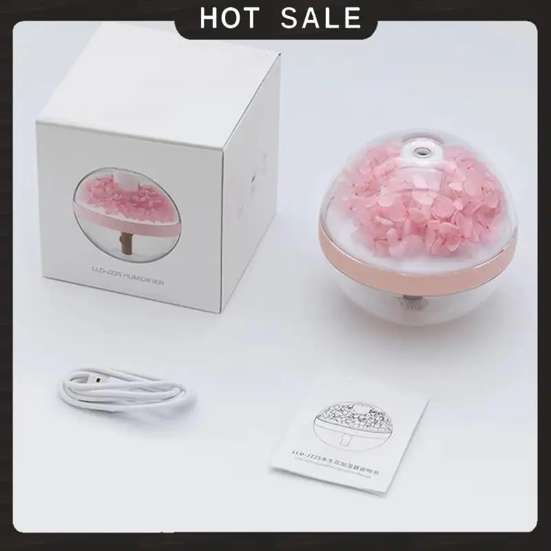Humidificador de aire con batería recargable por USB, difusor de Aroma de niebla portátil con flor eterna, Mini Humidi Fier Atomi para el hogar, entrega en 24 horas