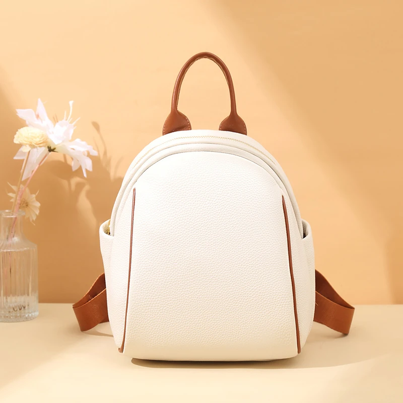 

Модный женский мини-рюкзак из мягкой кожи для девочек-подростков, черная портативная школьная сумка, женский дорожный маленький рюкзак для девочек Mochila