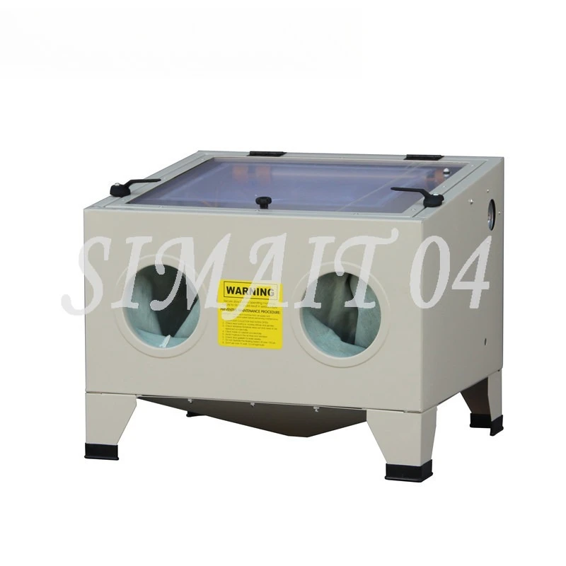 Small box sandblasting machine cone bottom 90L liter sandblasting machine derusting,  oxide skin removal, sandblasting equipment