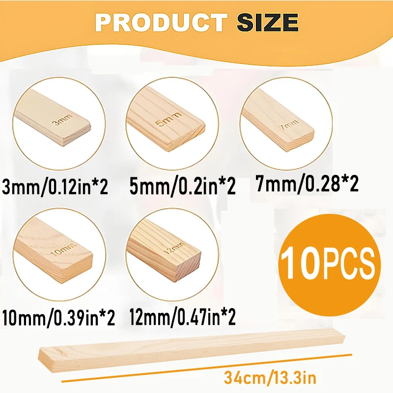 rouleau-de-boue-guide-de-boue-bande-de-bois-plaque-de-boue-regle-en-bois-coupe-d'argile-roulante-rail-de-guidage-du-bois-outils-en-argile-polymere-tygj008-10-pieces