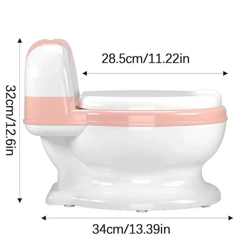 Baby Potty Training Toilet Easy To Clean Baby Potty Portable Stool Boys Girls Safe Trainer Seat Attachment With Splash Guard