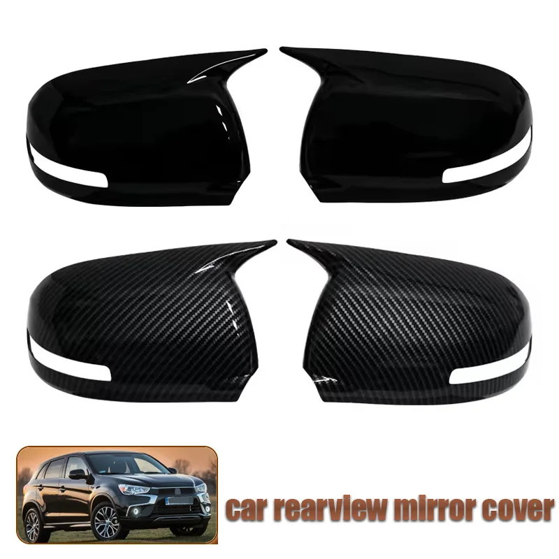 

For 13-20 Mitsubishi Jingxuan reverse mirror shells, horn shaped rearview mirror covers, and car exterior decorations