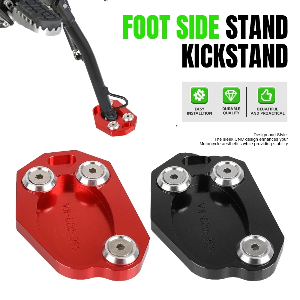 

Kickstand Extension Foot Side Stand Enlarger Pad For KAWASAKI VERSYS-X300 ABS Ninja H2 SX SE Z900RS Cafe Z900 SE Z650RS Z650