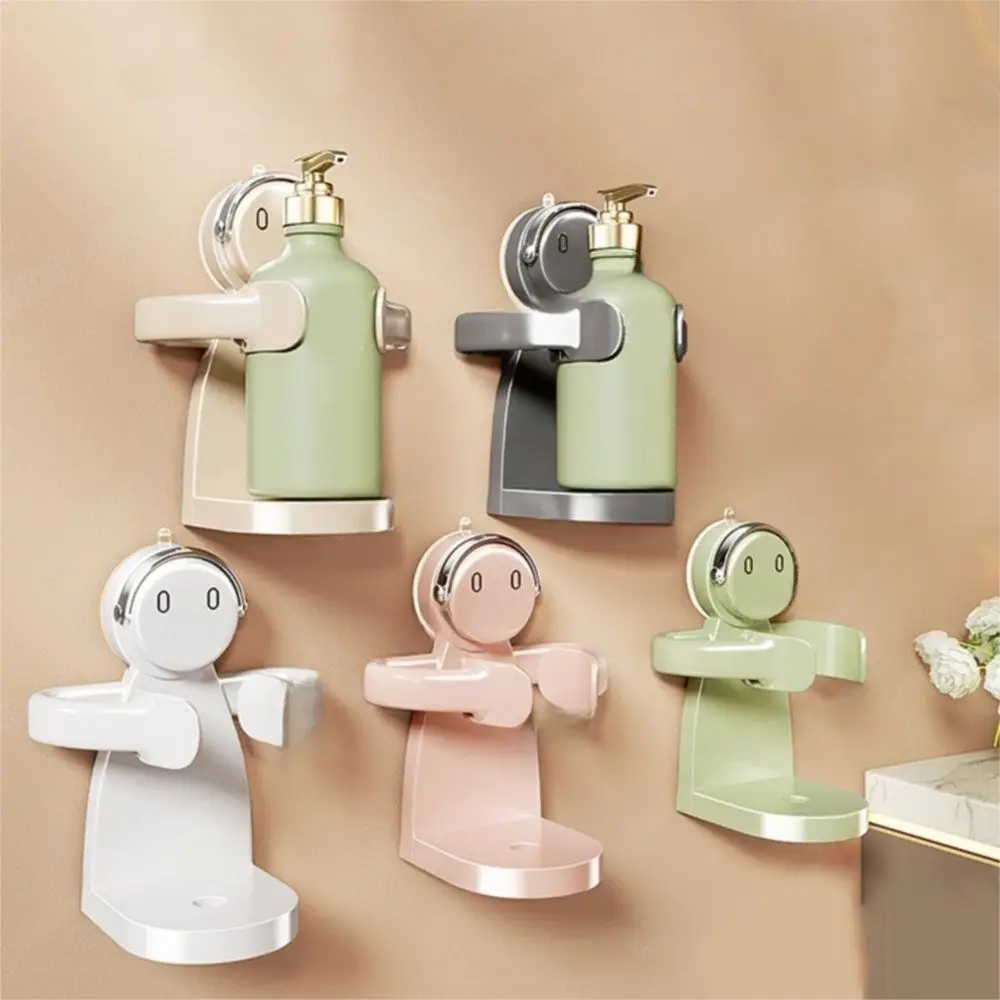 

Plastic Suction Cup Shower Gel Holder Wall Mounted Adjustable Shampoo Bottle Holder Reusable Removable