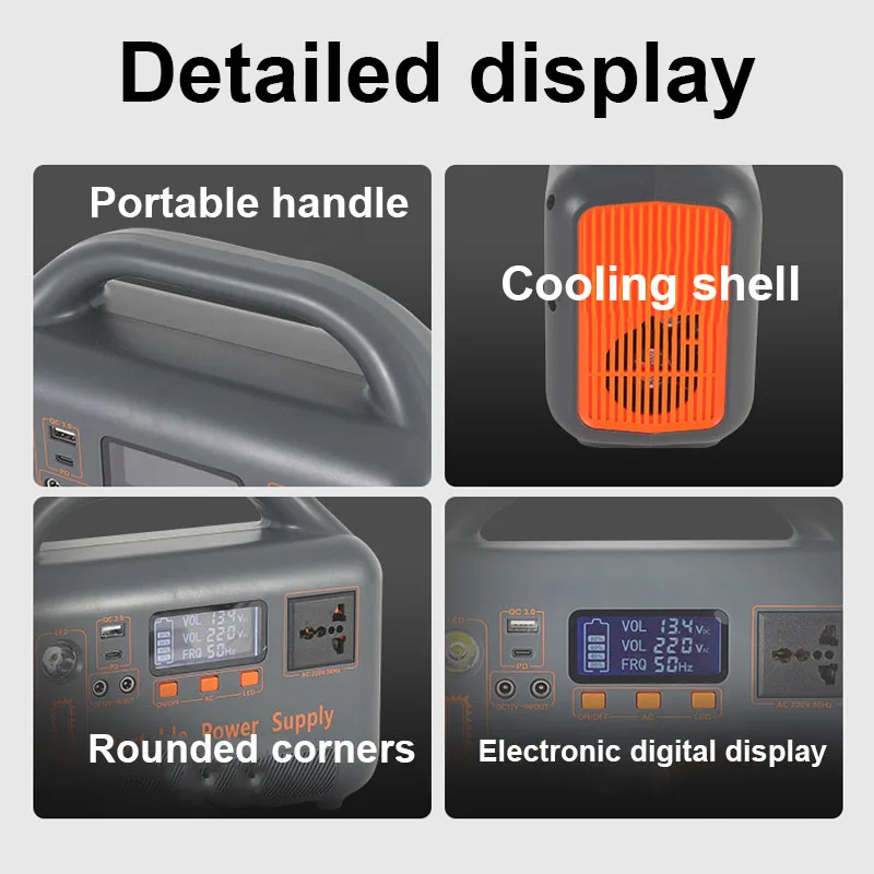 جديد عالي الطاقة 220 فولت 400 واط شحن بالطاقة الشمسية إضاءة الطوارئ تخزين الطاقة إمدادات الطاقة المحمول المحمولة مصدر الطاقة في الهواء الطلق