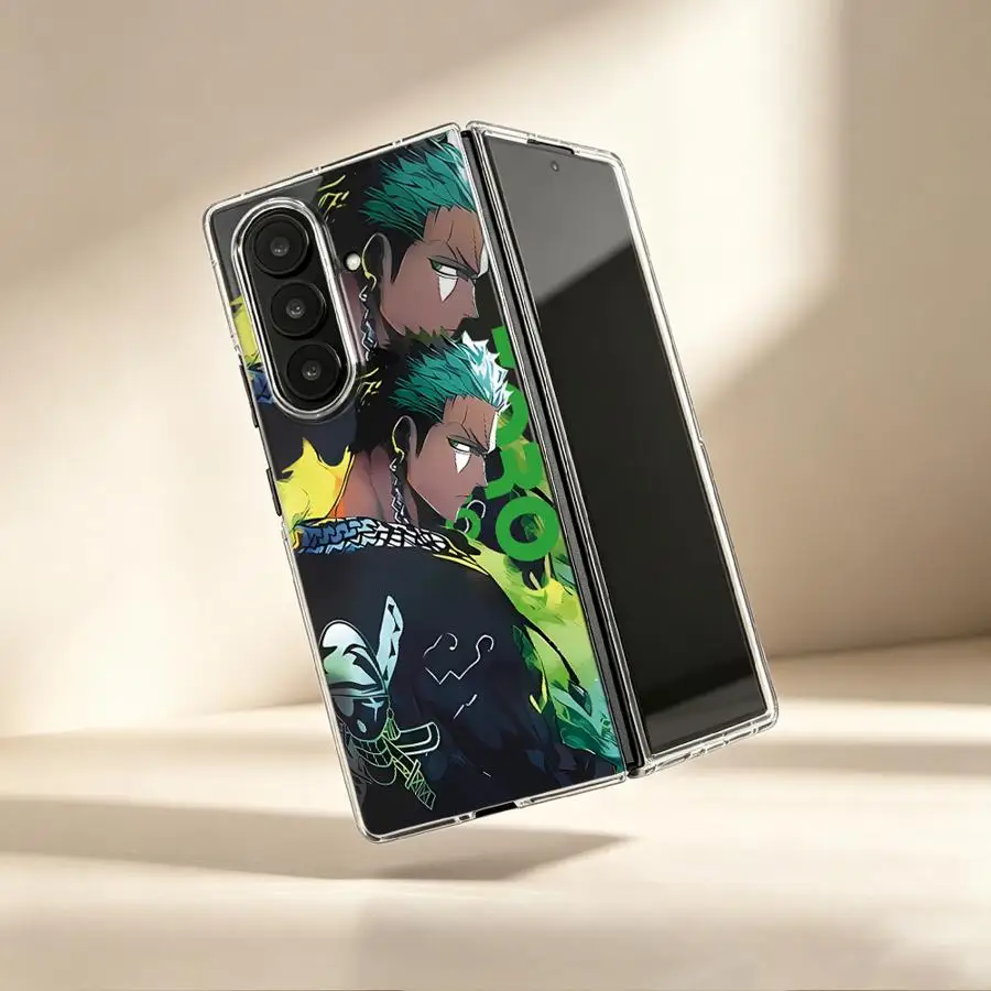 Transparent Soft Phone Cover Case for Samsung Galaxy ZFold3 ZFold4 ZFold7 Z Fold 7 6 5 4 3 ZFold6 ZFold5 Modern Art Pirate