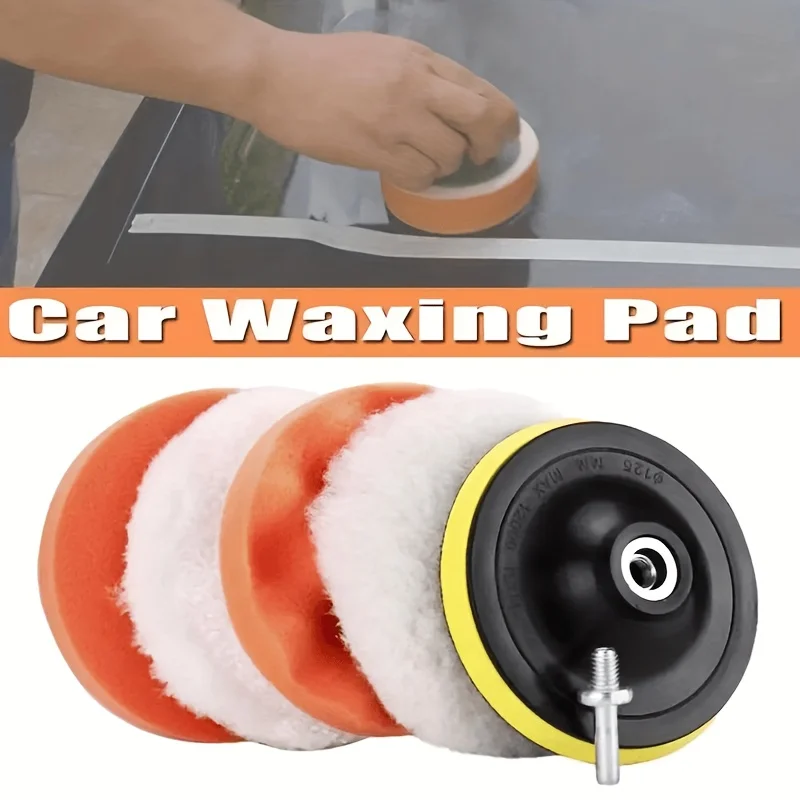12/6 Piece Set (a Set of 6 Pieces) Practical Car Polishing Kit, Scratch Repair Tools, Waxing and Polishing Discs, Suitable for Cars, Motorcycles, Bicycles, and Household Cleaning, Is a Great Gift for Easter, Thanksgiving, and Mother's Day