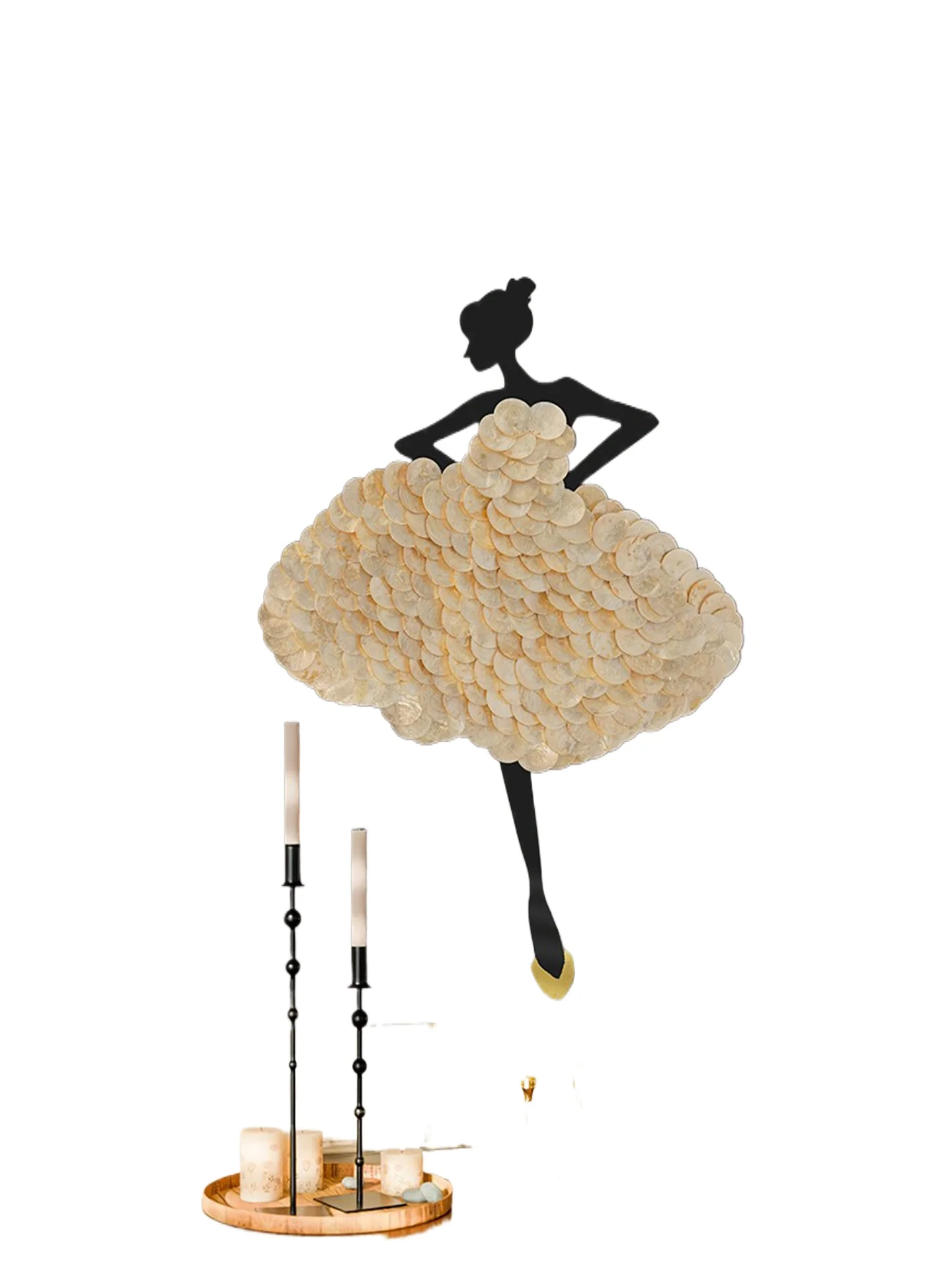 

Light luxury three-dimensional shell entry entrance decorative painting aisle corridor living room painting bedroom painting