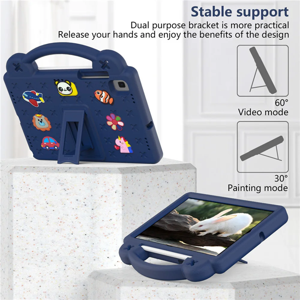 Kids 360° Full Protection Shockproof Case for Samsung Galaxy Tab S7 S8 S9 S11 A9 A11 Plus S6 A7 S10 Lite Tablet Handle Stand