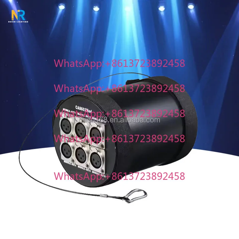 6-Channel DMX 512 Splitter Enhanced Stage Lighting & Projection Lights Signal Output Amplifier