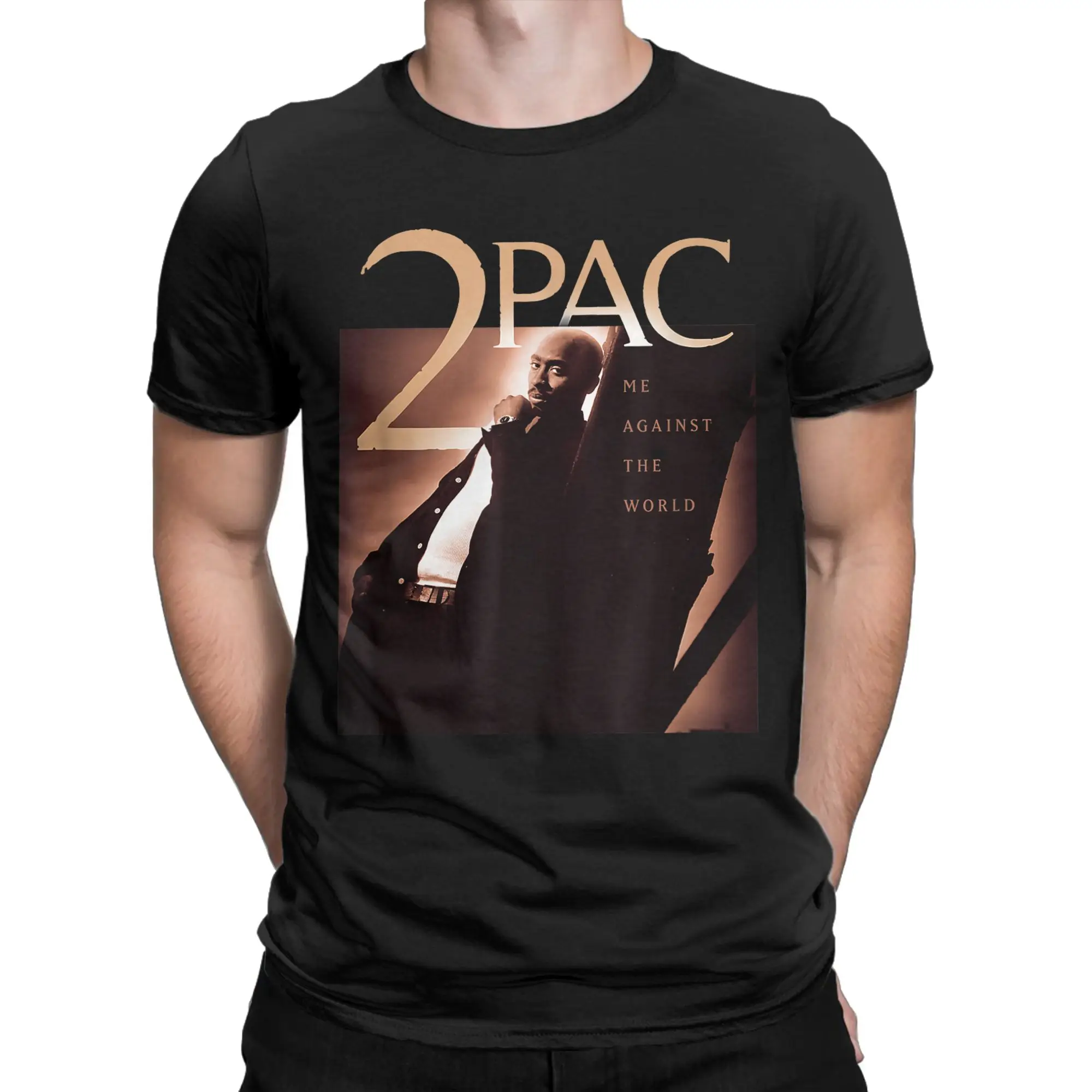 Rapper Tupac 2pac Graphic Printed (2) T-Shirts Men  Fashion 100% Cotton Tees O Neck Short Sleeve T Shirt Plus Size Clothes