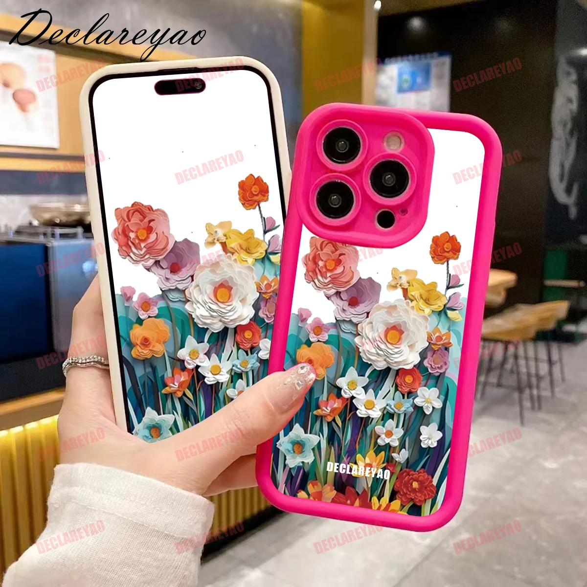 DECLAREYAO ماتي بولي يوريثان غطاء ناعم نحيف ل Realme C75 Pro نوت 8 V5 14 5 C61 7 C63 30 9 Narzo 60 Q5 13 Pl حافظة سيليكون مقاومة للصدمات