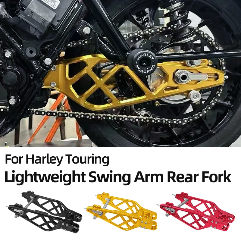 Motorcycle Swing Arm Rear Fork CNC Aluminum for Harley 2009-up Touring Road Glide Street Glide Road King Motorcycle Accessories