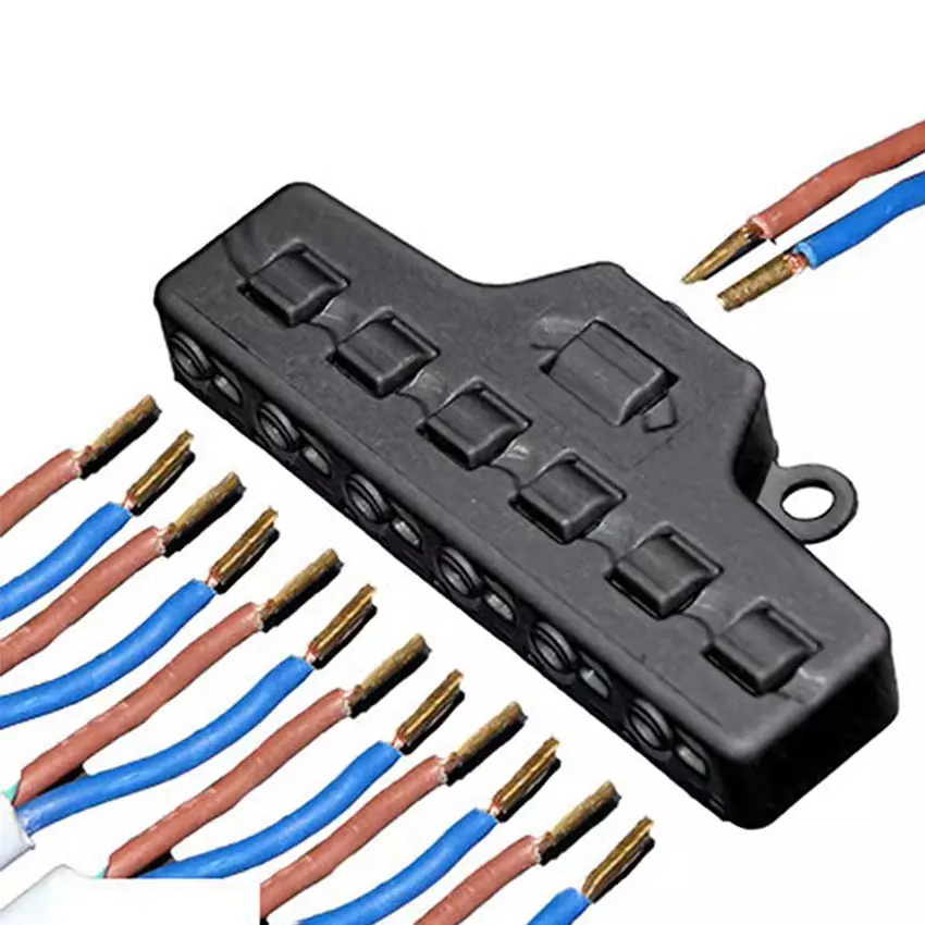1PCS Railway Train Port Sharing Box 3/6 Distribution Port Hub For SMD Led Model Miniature Lighting System DC Lamp