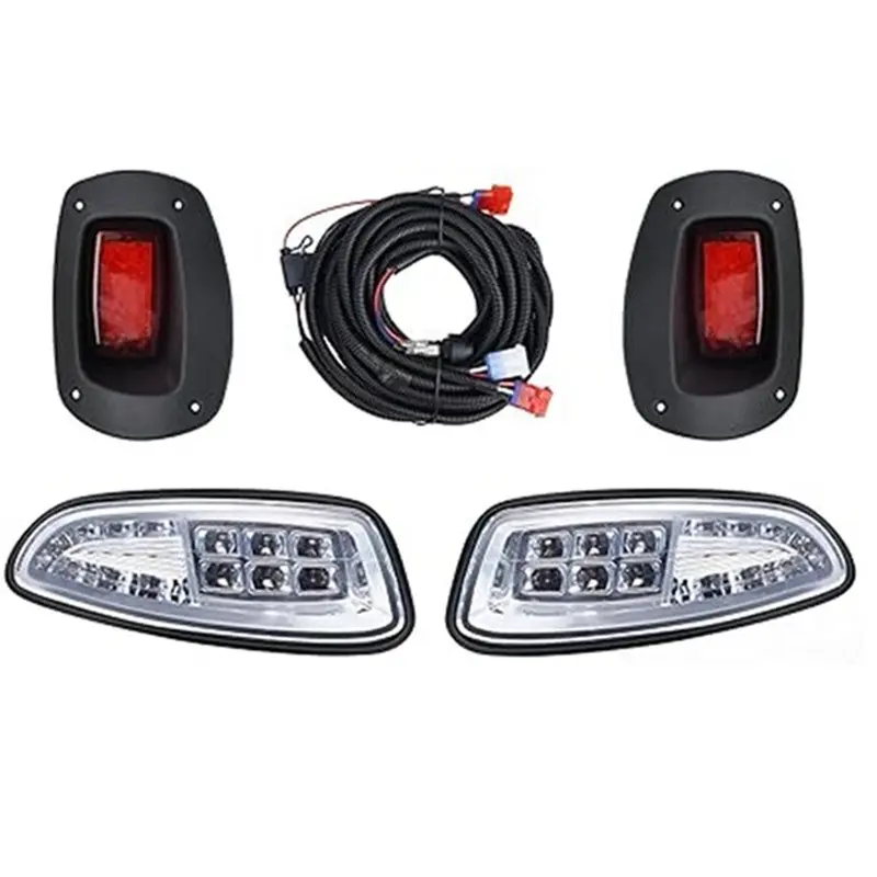 HOTB72A Front Rear Light Replacement Assembly 12V For EZGO RXV 08-15 Gas Or Electric Golf Cart Model LED Head Tail Light Kit