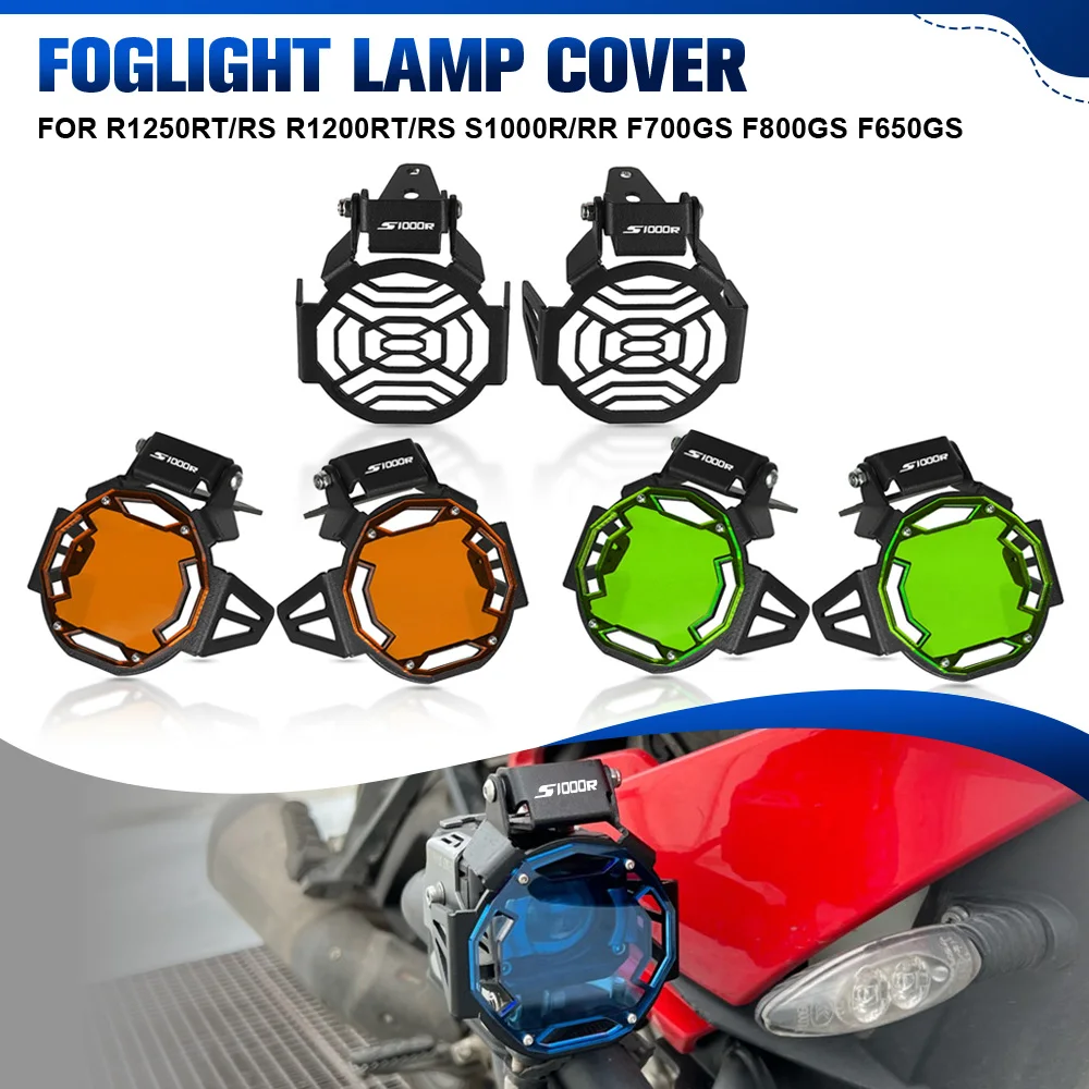 

Motorcycle Fog Lamp Light Cover Guard Grille Protector For BMW R1250RT/RS R1200RT/RS S1000R/RR F700GS F800GS F650GS S1000RR