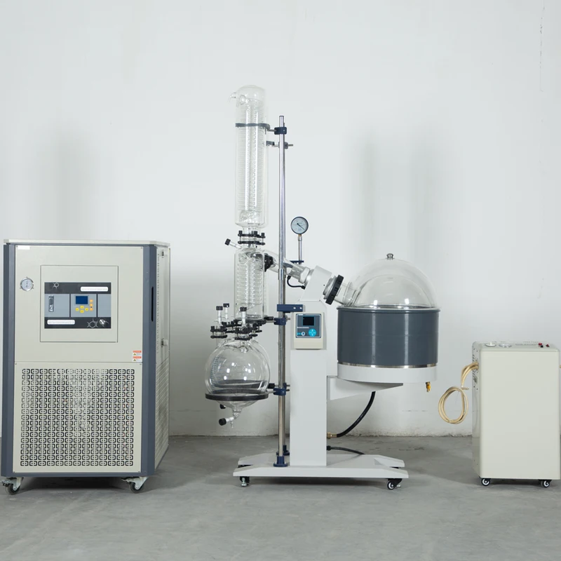 Automatic Glass Alcohol Ethanol Distillation Equipment 20L Double Condenser