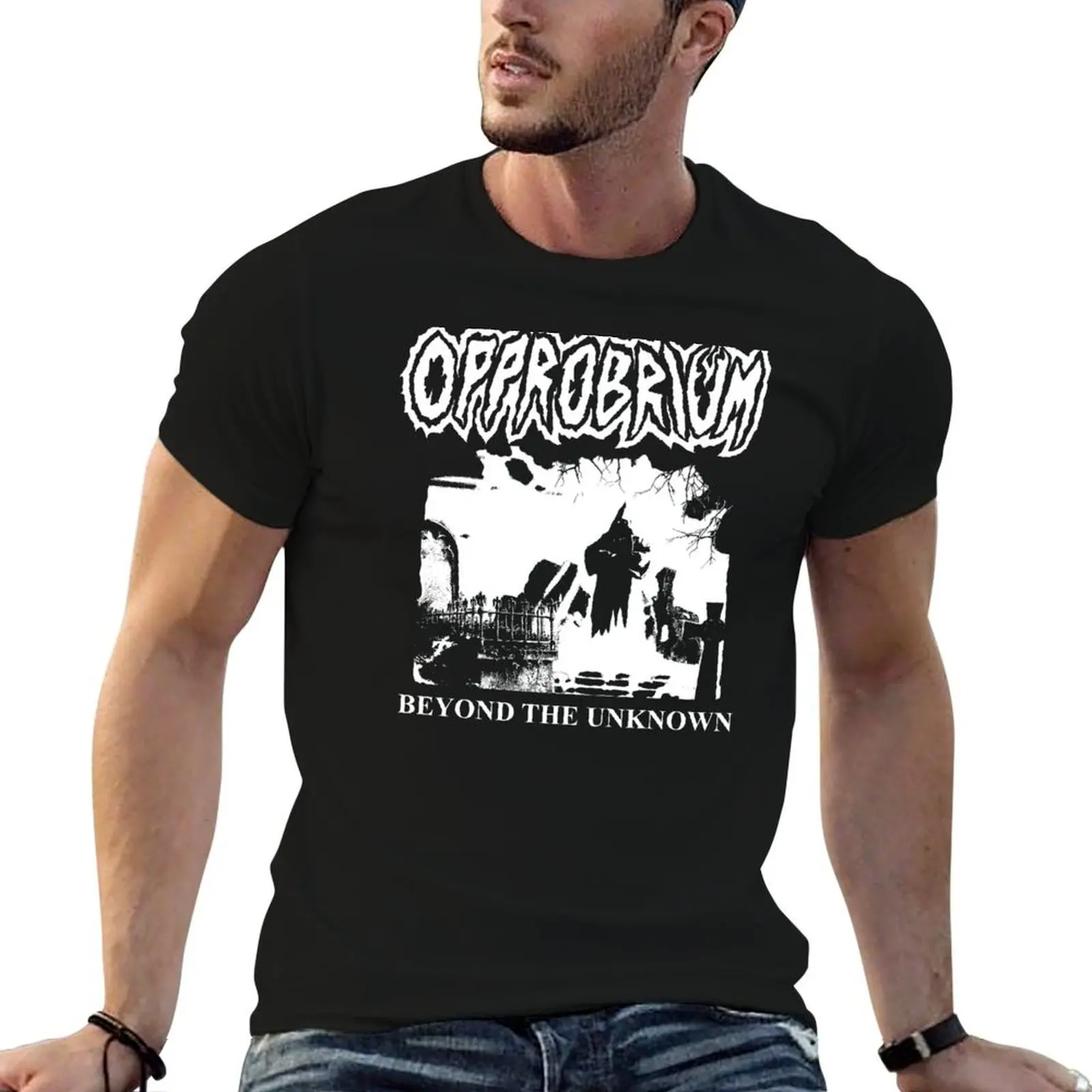Opprobrium - 'Beyond The Unknown' (Shaded) T-Shirt funny meme t-shirts tshirts personalised plus size men clothing