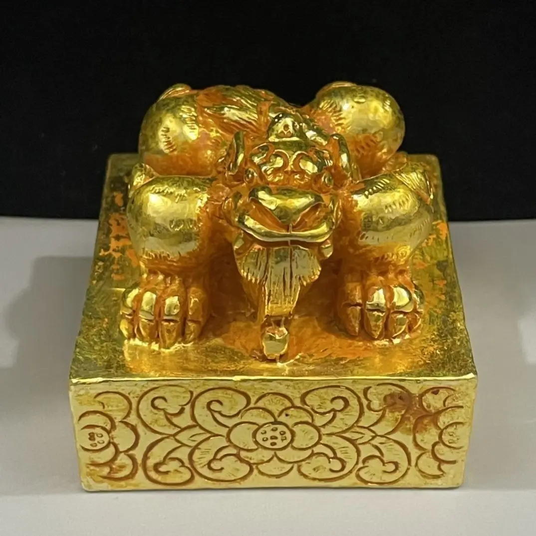 Chinese auspicious beast pixiu seal Ornament Decoration Tea Pet Figurines Desk Decor Accessories