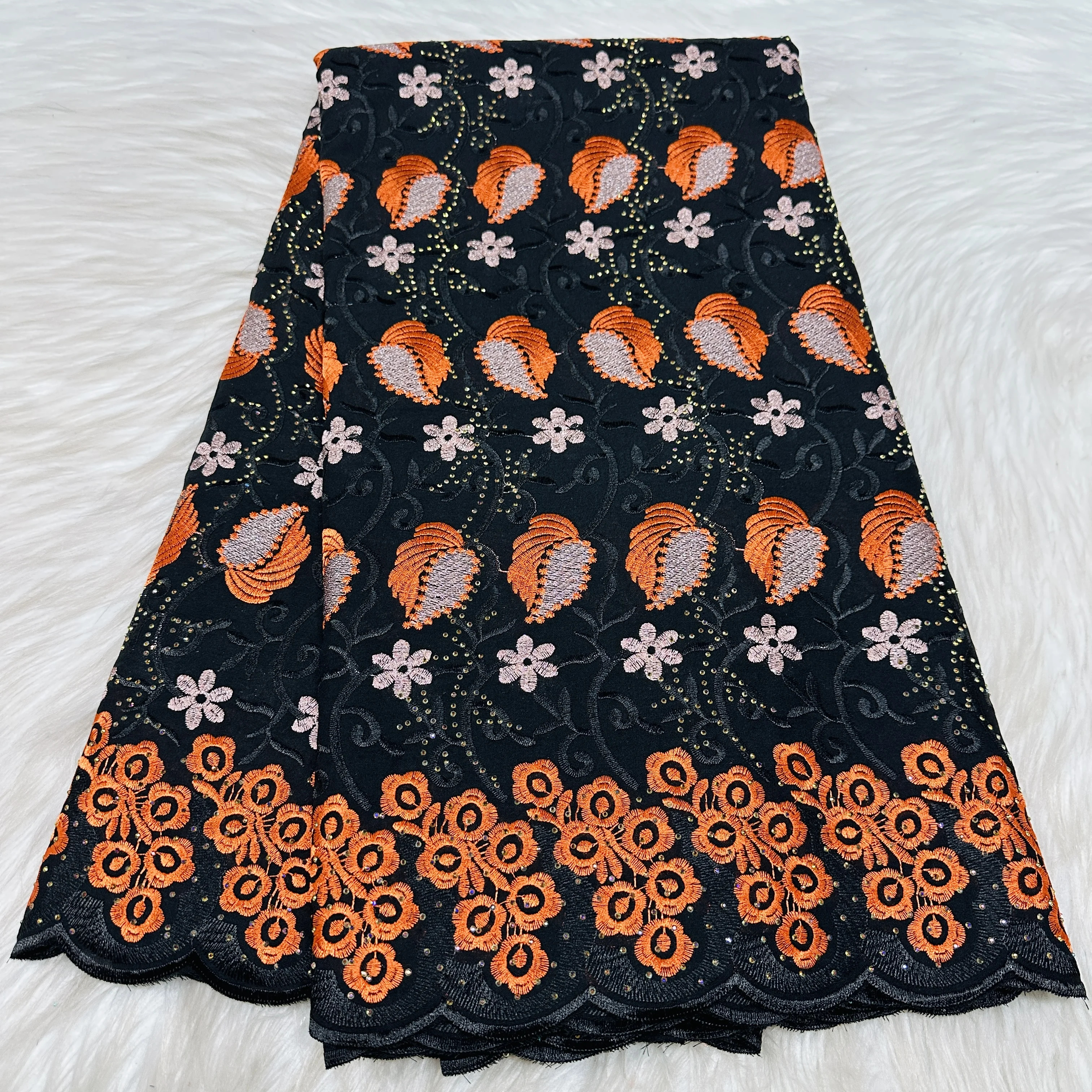 

Lace For Women Wedding Dresses 5Yards Cotton Lace High Quality African Swiss Voile Lace Fabric 2026 Nigerian Cotton with Stones