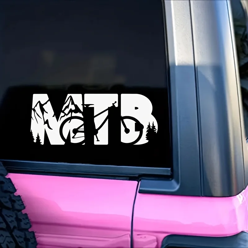 

Исследуйте природу с помощью этой виниловой наклейки с изображением горного велосипеда, идеально подходящей для любителей горных велосипедов и ценителей природы.