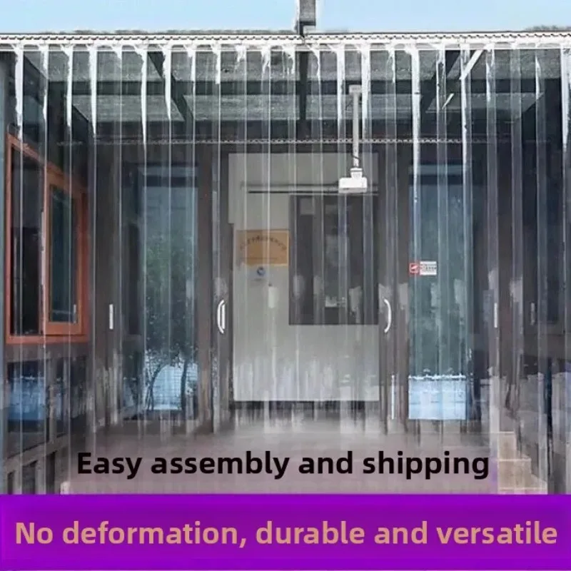 PVC Summer Mosquito Proof Transparent Plastic Soft Door Curtain, Kitchen Commercial Windproof Air Conditioning, Cold Proof