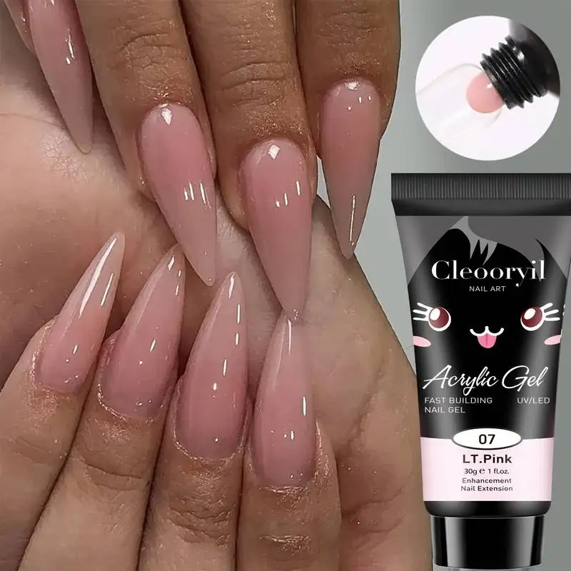 30ml Naked Jelly Extension Gel Nail Build Poly Acrylic Gel UV LED Polish Gel For Extend Nail Quick Extension Manicure Glue