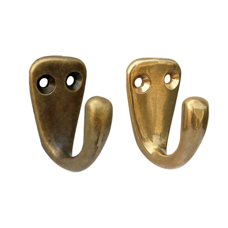 1 STÜCK Messing Haken Mantel Hut Wandbehang Badeständer Kleiderbügel Schal Handtuch Schlüssel Antik Bronze/Golden 3,5 cm * 2 cm Organizer