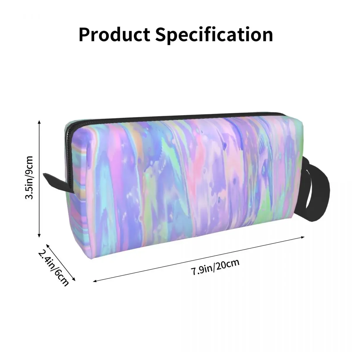 Iridescent Dreams Makeup Bag Cosmetic Organizer Storage Dopp Kit Toiletry Cosmetic Bag for Women Beauty Travel Pencil Case