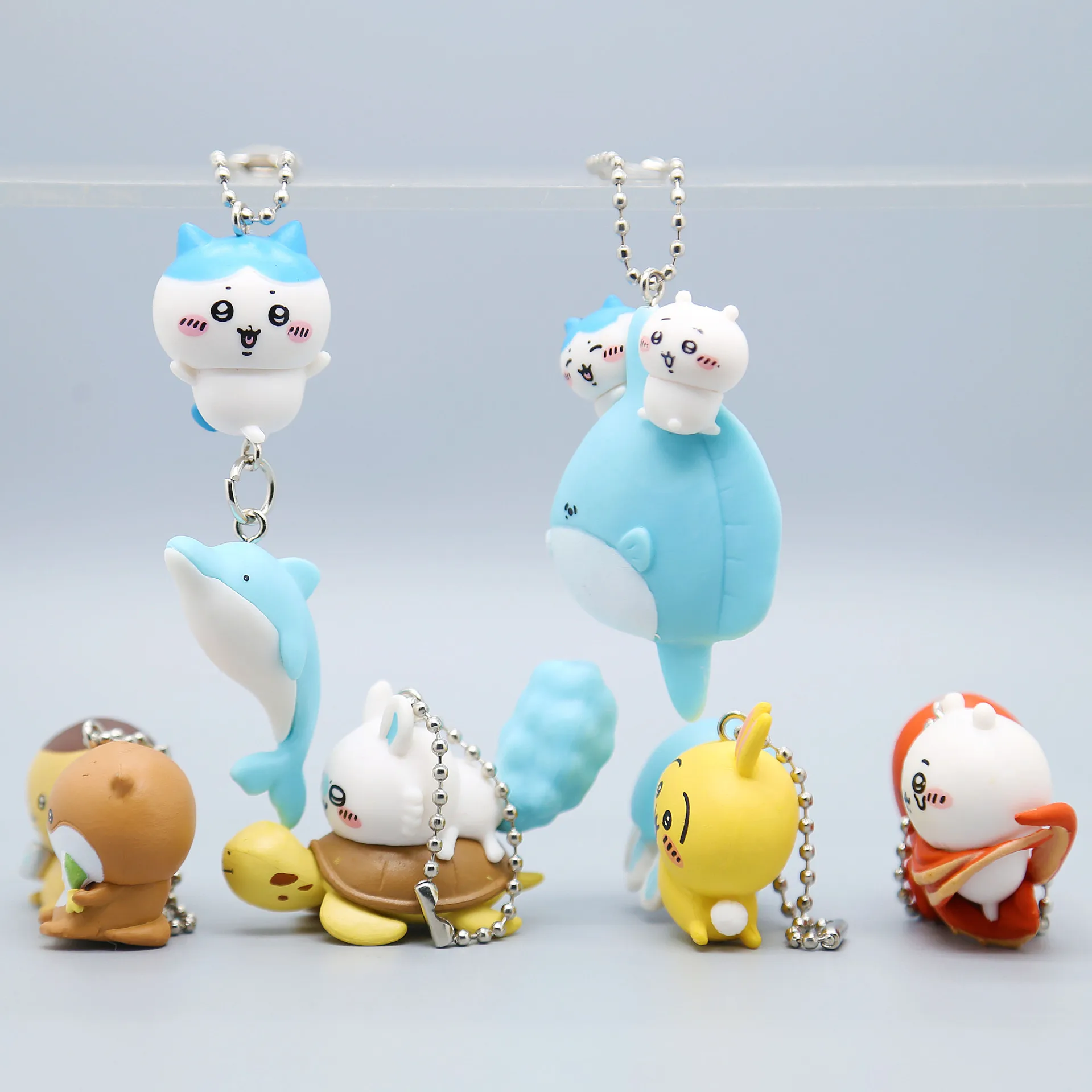 Chiikawa Ocean Series Brelok Ozdoba do Torby Zawieszka na Zamek Prezent Usagi Hachiwear Chii Zoo Aquarium Model Ornament Uroczy