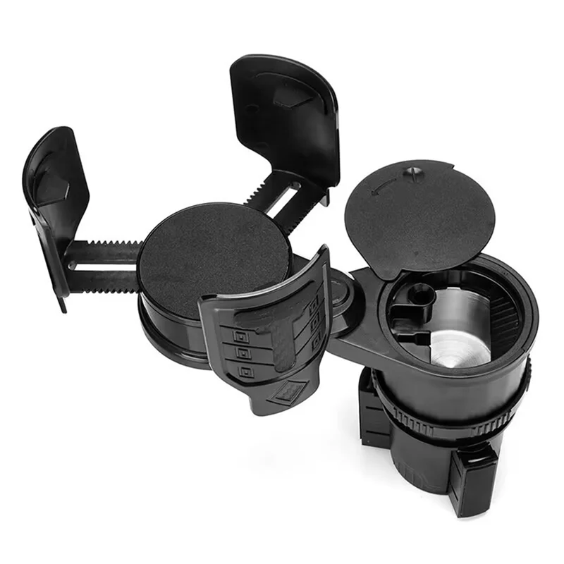 WOTT-1 PCS Multifunktionale Auto Wasser Tasse Halter Carbon Faser Muster Modifizierte Tasse Halter Aschenbecher Halter