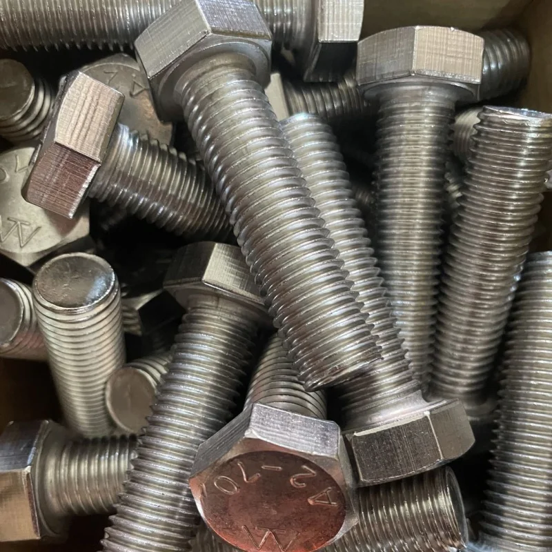 1pcs M18 M20 M22 M24 Fully Threaded Hexagon Head Bolt 304 A2 Stainless Steel External Hex Head Screw Lengthen Thread 30-200mm
