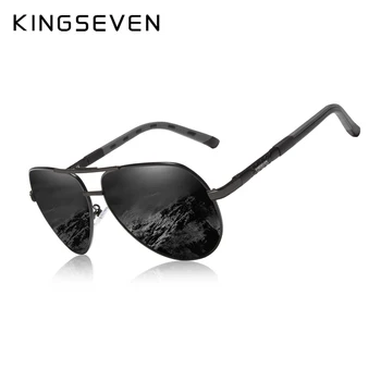 KINGSEVEN 브랜드 알루미늄 마그네슘 편광 선글라스, 하이 퀄리티 남성 선글라스, 야외 안경 UV400 