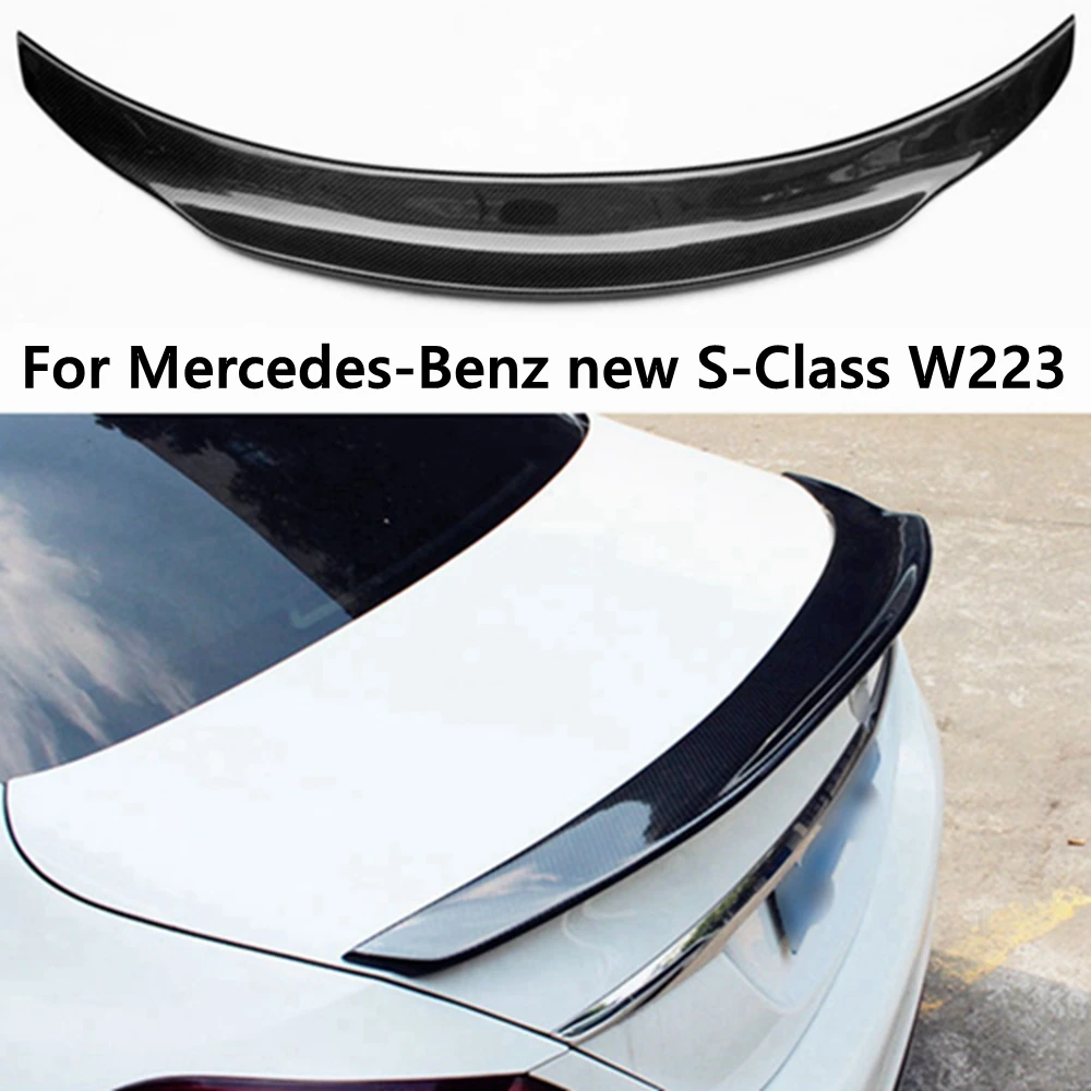 

For Mercedes-Benz new S-class W223 S480 S500 S680 2021+ PSM style car trunk trunk lip wing carbon fiber spoiler