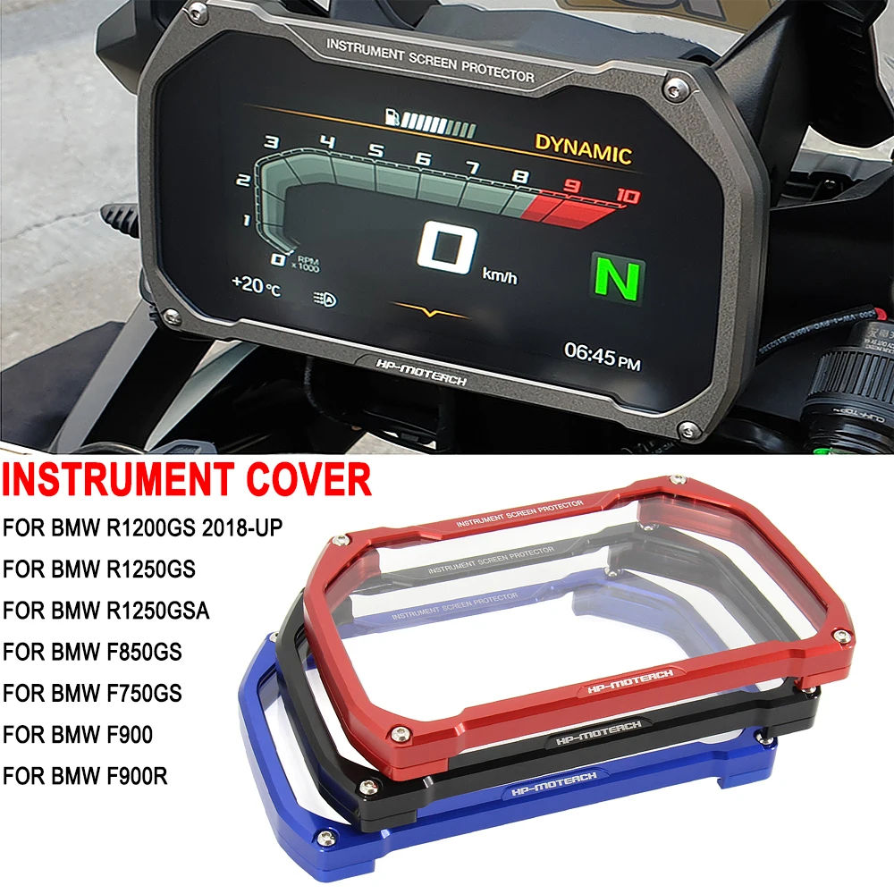 Para BMW R1200GS R1250GS R1250GSA F850GS F750GS F900 F900R accesorios de motocicleta medidor marco cubierta protector de pantalla