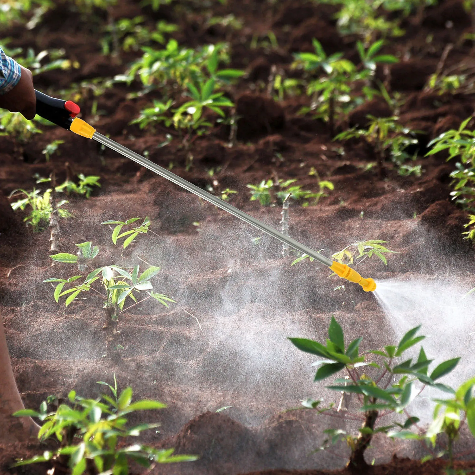 

6pcs Stainless Steel Sprayer Rod Garden Hose Wand Long Replacement Wand For Plant Watering Agricultural Fertilization Durable