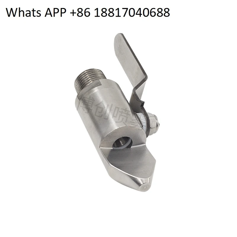 

Stainless steel narrow-angle nozzle backwash fan nozzle filter anti-blocking self-cleaning with switch valve