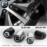 4Pcs Car Tires Wheel Valve Cap Cover Wheel Hub Center Sticker For Volvo XC90 V90 V60 XC60 V40 S80 S60 S90 C40 XC40 V70 XC70 C30