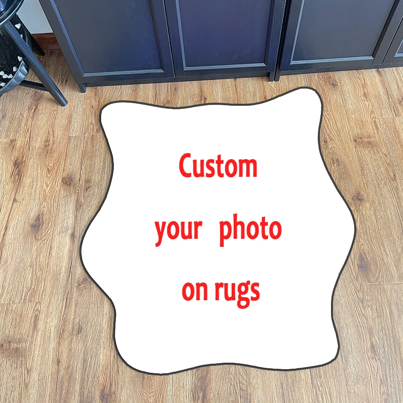 Custom Irregular Shaped Carpet Rug Print Area Rugs customization Carpets for Gift BedRoom Kitchen Home Decor Anti-slip Doormat