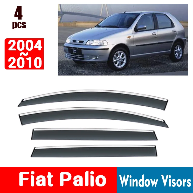 

FOR Fiat Palio 2004-2010 Window Visors Rain Guard Windows Rain Cover Deflector Awning Shield Vent Guard Accessories 2005 2006